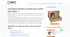 Desktop Screenshot of nichepourchien.fr