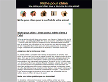 Tablet Screenshot of nichepourchien.info